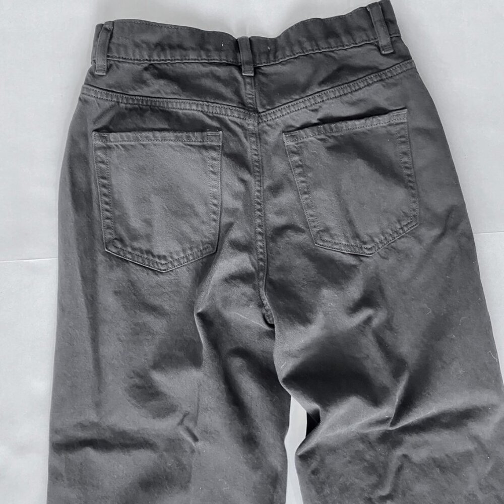 Pac Sun High Rise Button Fly Black Distressed Jeans Sz 27 - Picture 11 of 11